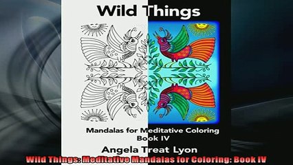 FREE PDF  Wild Things Meditative Mandalas for Coloring Book IV  DOWNLOAD ONLINE