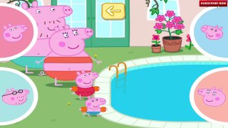 Peppa Pig Holiday iOS iPad Game Swimming Race Peppa and George Racing against Daddy and Mu