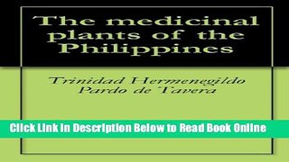 Read The medicinal plants of the Philippines  PDF Free