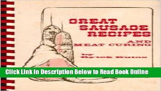 Read Great sausage recipes and meat curing  PDF Online