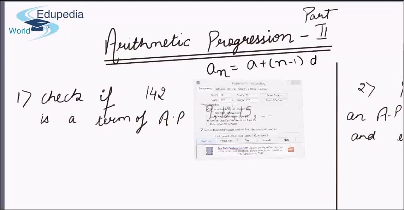 Some Problems on A.P.