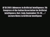 [PDF] AI*IA 2001: Advances in Artificial Intelligence: 7th Congress of the Italian Association