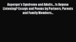 [Download] Asperger's Syndrome and Adults... Is Anyone Listening? Essays and Poems by Partners