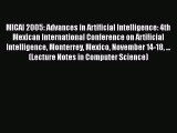 [PDF] MICAI 2005: Advances in Artificial Intelligence: 4th Mexican International Conference