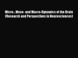 Download Micro- Meso- and Macro-Dynamics of the Brain (Research and Perspectives in Neurosciences)