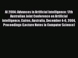 [PDF] AI 2004: Advances in Artificial Intelligence: 17th Australian Joint Conference on Artificial