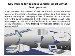 GPS Tracking Device starts his business of fleet be it Trucks or taxi