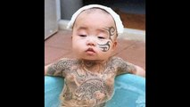 【衝撃】本物？偽物？タトゥーを入れた子供写真！！■アウトロー伝説