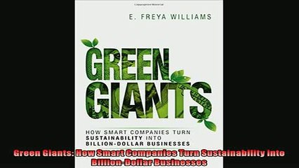 Popular book  Green Giants How Smart Companies Turn Sustainability into BillionDollar Businesses