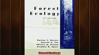 Popular book  Forest Ecology