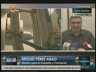 Perez Abad anunció que reactivaron la producción de laboratorios