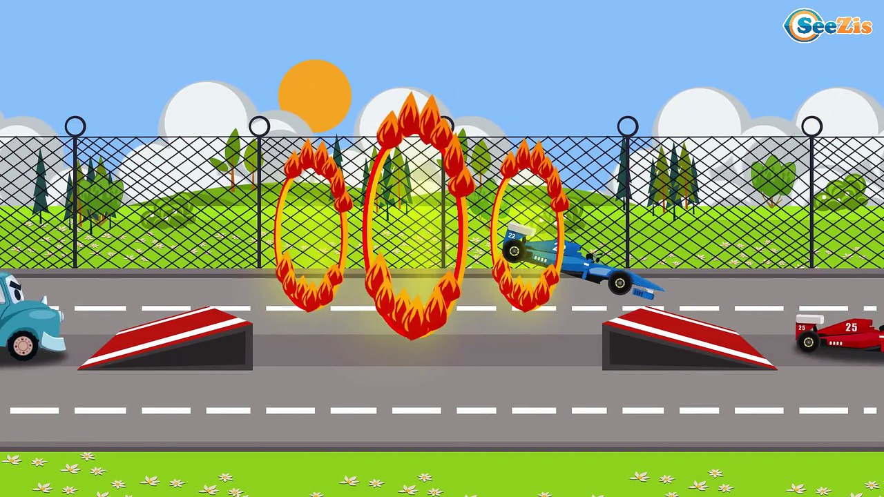 Cartoons & Videos for Kids. Garbage Truck Cleanery - Racing Cars Land. Cartoons for children