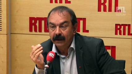 Philippe Martinez invité de RTL le 16 Juin 2016