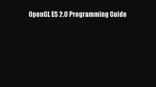 Read OpenGL ES 2.0 Programming Guide Ebook Free