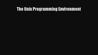 Read The Unix Programming Environment Ebook Free