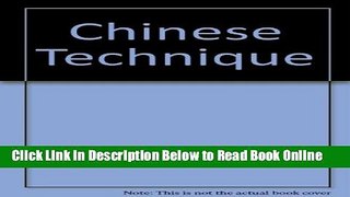Read Chinese Technique  PDF Free