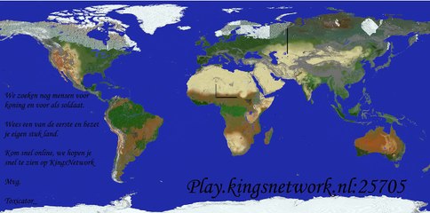 Minecraft Kingdom Server [1.9] Geen Whitelist (Echte Wereld Map)