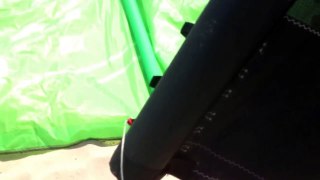 Llenando kites de  17 metros Con ayuda de compresor