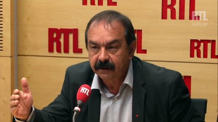 Militants CGT avec des pavés : "Chacun essaie de se défendre", estime Philippe Martinez