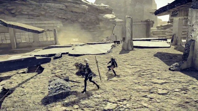 NieR Automata - Actual gameplay From E3 (PS4, 1080p)