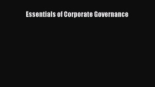 [PDF] Essentials of Corporate Governance Read Full Ebook