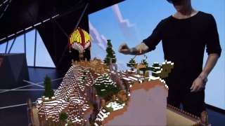 HoloLens Minecraft Demo Gameplay Trailer Трейлер Геймплей HD E3 2015