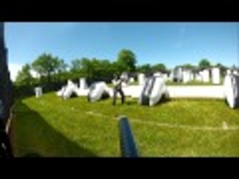 Boneyard Paintball Airball Field Play with Gravity Feed Hopper