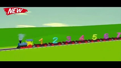 Train and Number turtorial 1 10 Learning numbers for children номер поезда