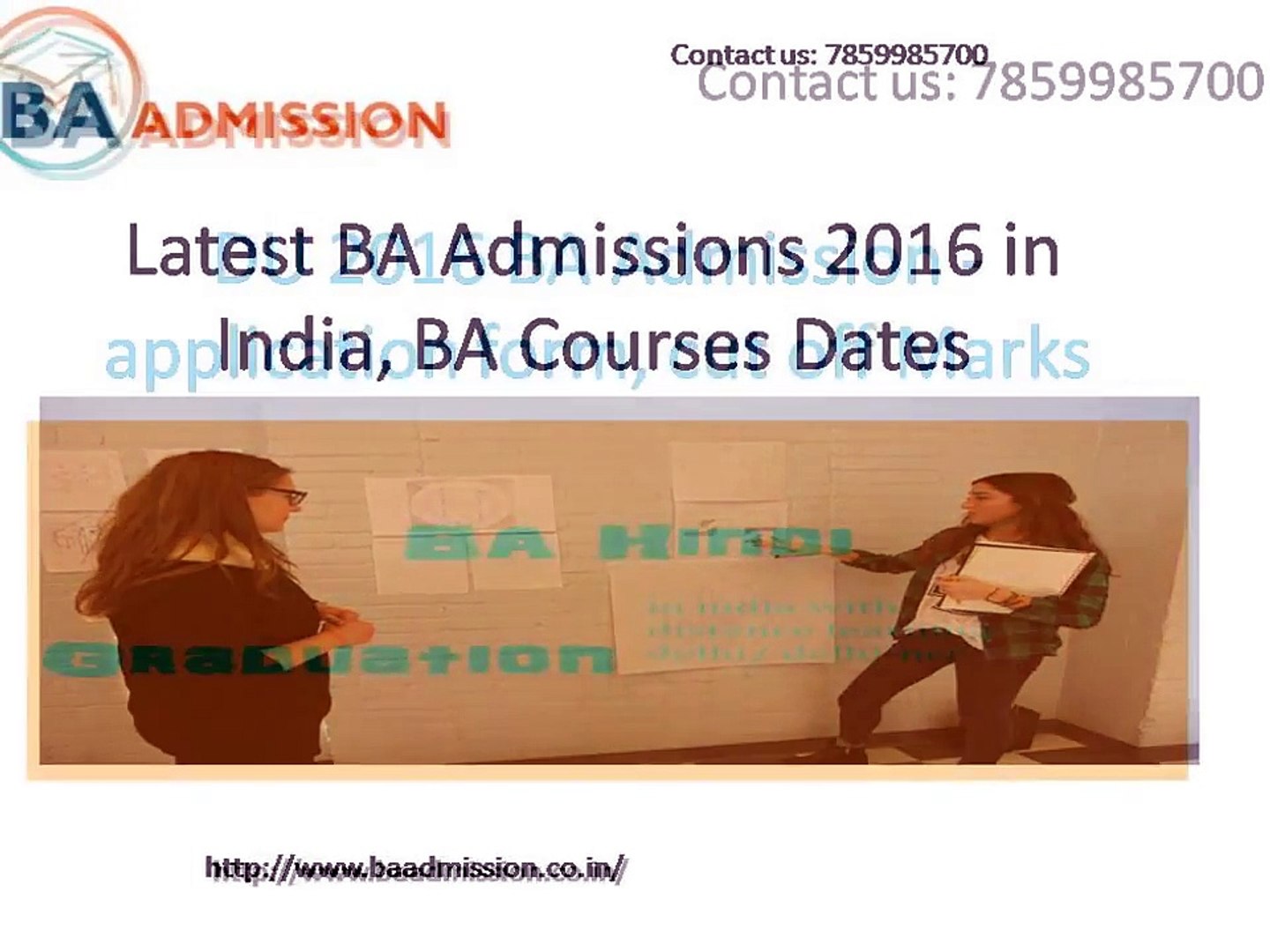 Latest BA Admissions 2016 in India