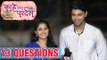 Kahe Diya Pardes | Top 13 Questions with Shiv & Gauri | Zee Marathi Serial