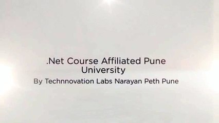 .Net Course Affiliated Pune University