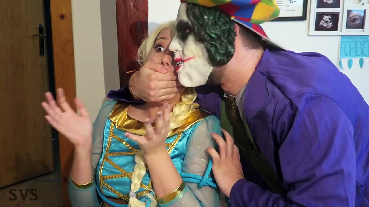 Spiderman vs Joker vs Frozen Elsa - Elsa Kidnapped - Real Life Superhero Movie