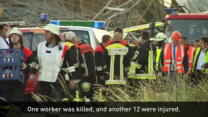 Construction worker dies as bridge collapses in Germany