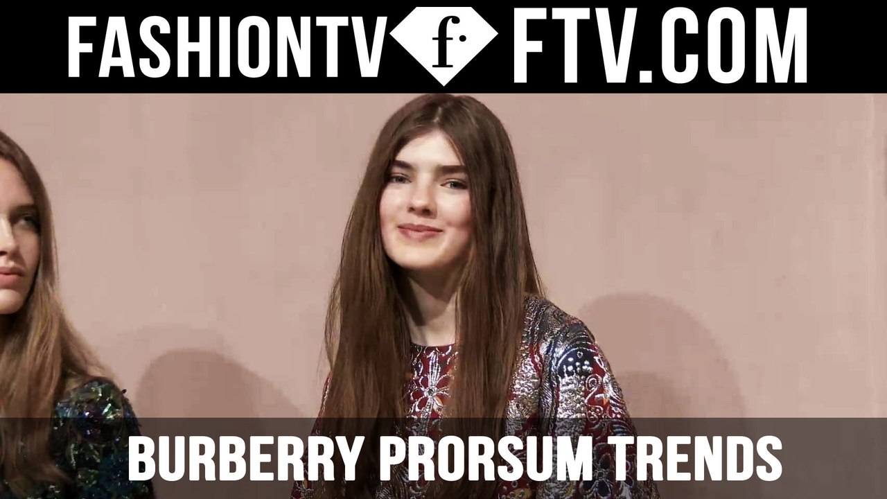 London Fashion Week Fall/Winter 2016-17 - Burberry Prorsum Trends | FTV.com
