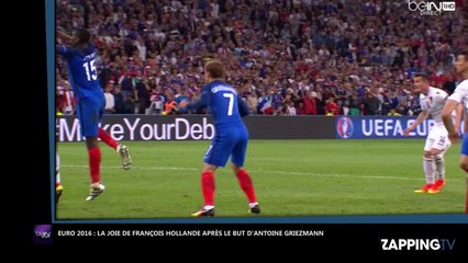 Euro 2016 : François Hollande fou de joie après le but d’Antoine Griezmann contre l’Albanie (Vidéo)
