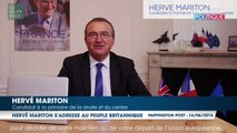 Hervé Mariton s’adresse au peuple britannique en anglais au sujet du Brexit
