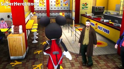 Mickey Mouse Riding Lightning McQueen with Nursery Rhymes [4k 1440p]