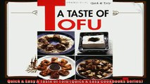 read here  Quick  Easy A Taste of Tofu Quick  Easy Cookbooks Series