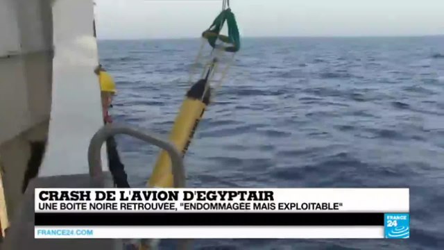 Crash EgyptAir : une boîte noire retrouvée, endommagée mais exploitable