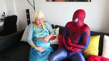 SPIDERMAN vs COLORED BALLS BATTLE w_ Frozen Elsa vs JOKER Poo and Fart Prank - Funny Superheroes