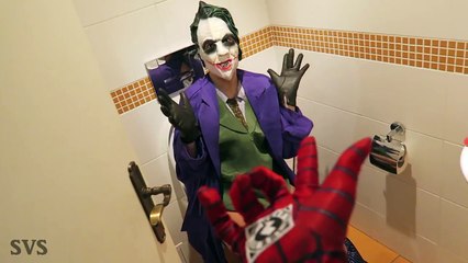 Spiderman vs Joker - Toilet Battle in Real Life - Death Match