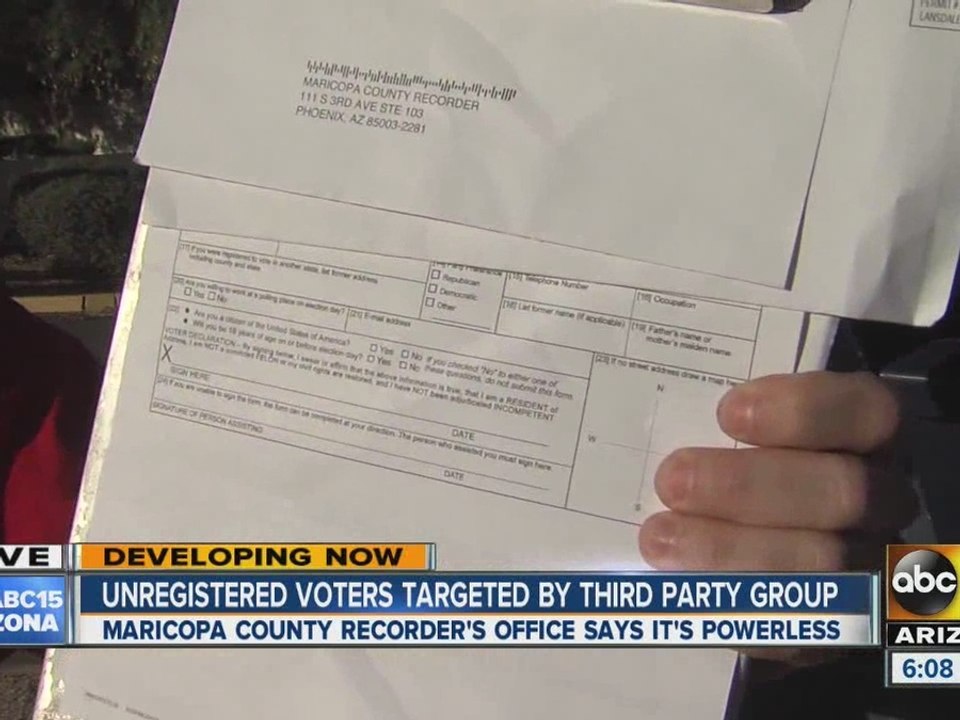 Letter raises questions over voter registration