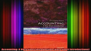 READ book  Accounting A Very Short Introduction Very Short Introductions Full Free