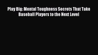 Read Play Big: Mental Toughness Secrets That Take Baseball Players to the Next Level E-Book