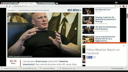 OFFICIAL WWE BROCK LESNAR VS MARK HUNT UFC 200