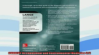 Free PDF Downlaod  CURRENT Occupational and Environmental Medicine 5E  BOOK ONLINE