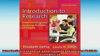 READ book  Introduction to Research Understanding and Applying Multiple Strategies 5e READ ONLINE