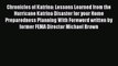 Download Chronicles of Katrina: Lessons Learned from the Hurricane Katrina Disaster for your