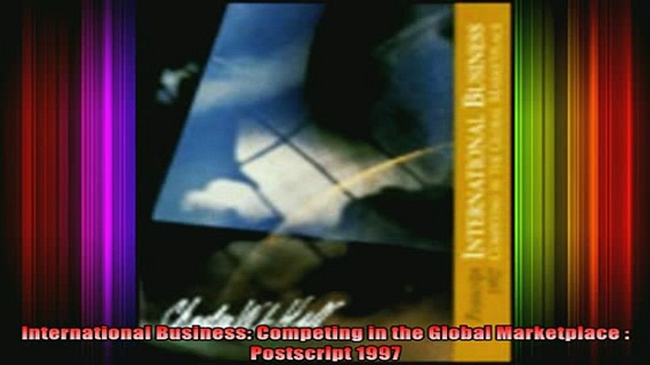 READ book  International Business Competing in the Global Marketplace  Postscript 1997 Full EBook