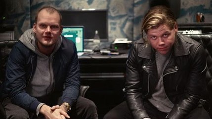 Avicii and Conrad Sewell feeling the beat together